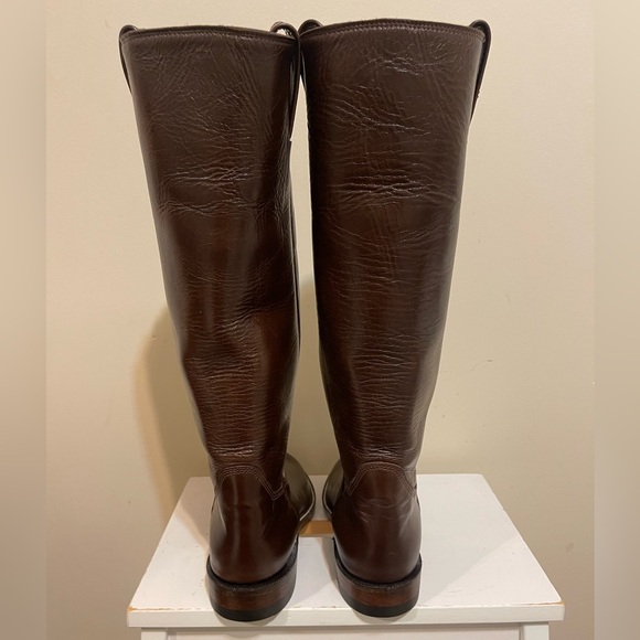 NWT Alberta Boots Brown Cowhide Over the knee Round Toe Boots Women Size  9 US - Picture 3 of 9